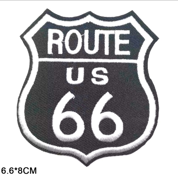 Route 66 Iron On Patch - Picture 2 of 2
